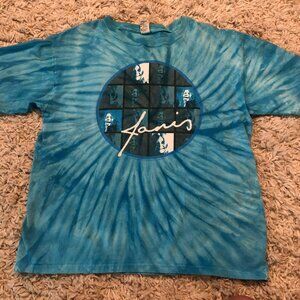 Hand Dyed Sundog M Janis Joplin Tie-Dye T-Shirt Y2K Blue Officially Licensed